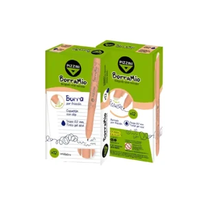 BOLIGRAFO BORRAMIO AZUL CUERPO NARANJA X12 PIZZINI - Image 1