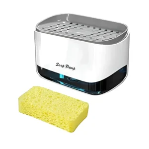 DISPENSER PARA JABON A PRESION CON ESPONJA 14X10X8CM - C5695 - Image 1