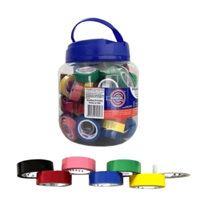CINTA ADHESIVA COLOR 12MMX10MTS POTE X70 UNIDADES EUROCEL - PP2000COLO12X10POTE - Image 1
