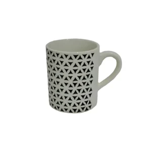 TAZA JARRO MUG DE CERAMICE 350ML TRIANGULOS - BLC257 - Image 1