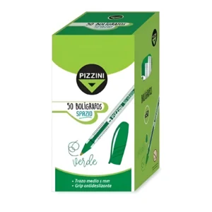 BOLIGRAFO 1MM VERDE CAJA X50 PIZZINI - B30VE - Image 1