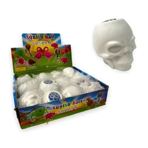 SQUISHY CALAVERA CON RED 6X7CM X UNIDAD COLORES SURTIDOS - 82674/ML-006 - Image 1