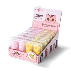 SACAPUNTAS HUELLITAS EN CAJA X UNIDAD COLORES SURTIDOS QIWI - CP004