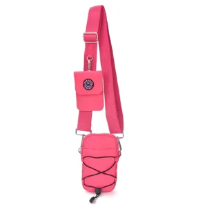 CARTERA BANDOLERA PORTACELULAR SMILE ROSA 17.5X9CM SKORA - 32684 - Image 1