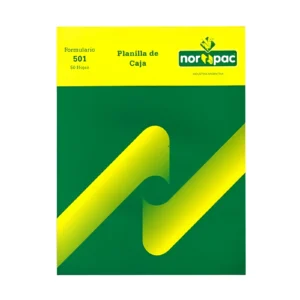 PLANILLA DE CAJA 22X28CM 50 HOJAS NORPAC - 501S - Image 1