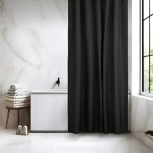 CORTINA DE BAÑO CON 12 GANCHOS 180X180CM ALCOYANA - A7136 - Image 1