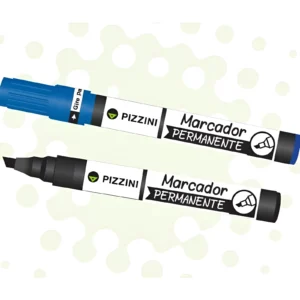 MARCADOR PERMENTE AZUL PTA BIS CAJA X12 PIZZINI -