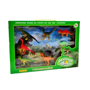 SET DE DINOSAURIOS CAJA 18X5X26CM X8 PIEZAS - SD22 - Image 1