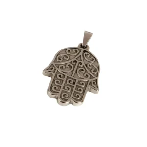 DIJE ACERO CALADO MANO HAMSA 25MM X UNIDAD - 15042 - Image 1
