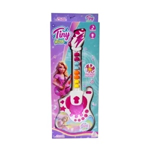 GUITARRA INFANTIL CON LUZ Y SONIDO A PILA EN CAJA 15.5X40CM - 52246 - Image 1
