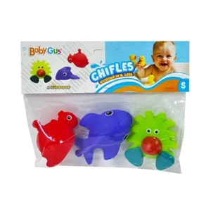 CHIFLE ANIMALES MARINOS X3 UNIDADES BLISTER EN 23X16CM - 55949 - Image 1