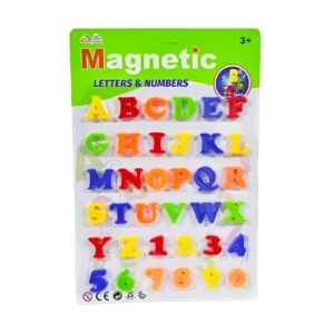 LETRAS Y NUMEROS MAGNETICOS 36 PIEZAS EN BLISTER 26X38CM - HW23013240/JD-24-01 - Image 1