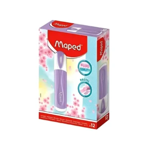 RESALTADOR CHATO PASTEL LILA CAJA X12 MAPED - 742571 - Image 1