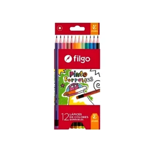 LAPIZ DE COLOR LARGO BORRABLE PINTO CAJA X12 FILGO - PN2