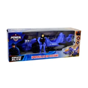 SET POLICIA CON VEHICULOS 3 PIEZAS EN CAJA 35X13.5X10CM - 55549 - Image 1
