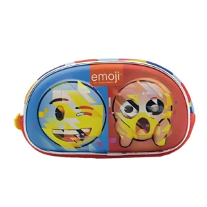 CARTUCHERA 2 CIERRES OVAL 3D EMOJI CRESKO - TT095 - Image 1