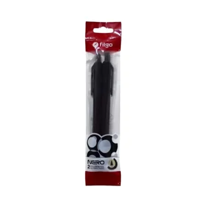 BOLIGRAFO RETRACTIL NERO 1.0MM BLISTER X2 UNIDADES FILGO - NR10-F2 - Image 1