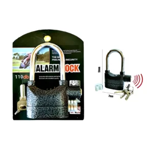 CANDADO ALARMA 70MM CON 3 LLAVES EN BLISTER 13X18CM - 1062N/YY2003 - Image 1