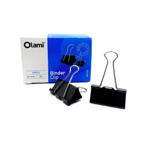 APRIETA PAPELES BINDER CLIP NEGRO Nº4 41MM CAJA X12 UNIDADES OLAMI - MT101 - Image 1