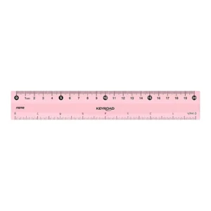 REGLA 20CM PLASTICA COLOR PASTEL X UNIDAD COLORES SURTIDOS KEYROAD - KR972537 - Image 1