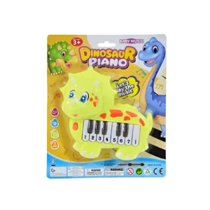 PIANO INFANTIL DINOSAURIO EN BLISTER 20X24CM - 526 - Image 1