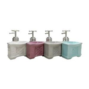 DISPENSER PARA JABON CERAMICA 13X12CM X UNIDAD COLOR SURTIDO - YW-4463 - Image 1