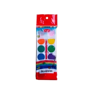 ACUARELA 12 COLORES CON PINCEL FLOW PACK TRABI - TR1021 - Image 1