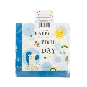SERVILLETAS UNICORNIO CELESTE 16.5X16.5CM X20 UNIDADES MULTICOLOR - 90126SRVUCL - Image 1