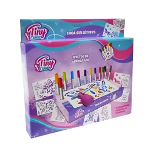 SET DE ARTES CON PLANTILLAS Y MARCADORES EN CAJA 30X27X4CM TINY - 55503 - Image 1
