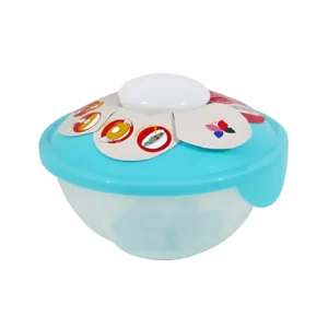 CONTENEDOR VIANDA PRACTICA CON RECIPIENTE PARA ADEREZO 17X10CM X1 COLORES SURTIDO BEAUTY HOME 900270 - Image 1