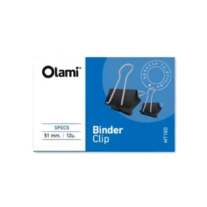 APRIETA PAPELES BINDER CLIP NEGRO Nº2 25MM X12 UNIDADES OLAMI - MT103 - Image 1