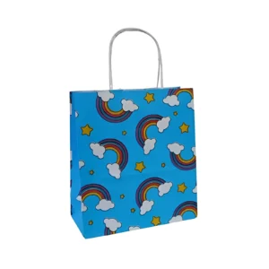 BOLSA ZAFIRO ARCO IRIS 18X08X20CM X UNIDAD - BF180820AI - Image 1
