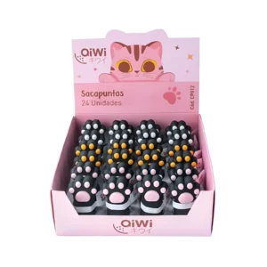 SACAPUNTAS HUELLITAS 1 ORIFICIO CAJA X24 QIWI - CP012