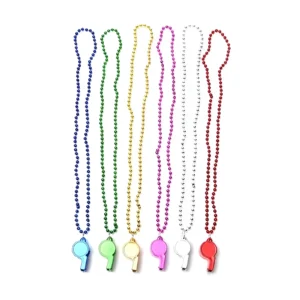 SILBATO CON CADENA DE BOLITAS GALVANIZADO X6 UNIDADES COLORES SURTIDOS MULTICOLOR - 89837 - Image 1
