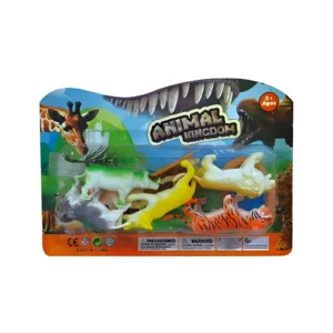 SET DE ANIMALES DE SELVA 8PZS EN BLISTER 22X15.5CM - Image 1