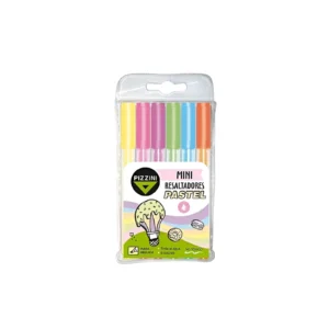 RESALTADOR MINI PASTEL BLISTER X6 PIZZINI - 1290PX - Image 1