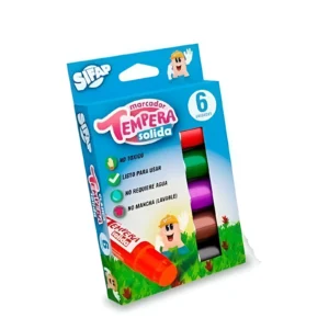 TEMPERA SOLIDA CLASICA X6 UNIDADES SIFAP - TEMPSOLCLAS - Image 1