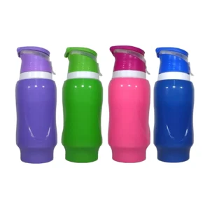 BOTELLA DE PLASTICO CON TAPA 600CC PREMIUM COLORES SURTIDOS - TB-2106 - Image 1