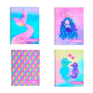 CUADERNO 21X27 RAYADO 100H T/D C/E 123 SIRENAS - 976575