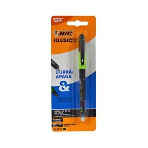 BOLIGRAFO GEL BORRABLE GELOCITY ILLUSION NEGRO 0.7MM BLISTER X UNIDAD BIC - 935969 - Image 1
