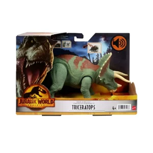 DINOSAURIO TRICERATOPS RUGE Y ATACA CAJA 26X18CM- 6356/H - Image 1