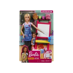 MUÑECA BARBIE CLASE DE ARTE CON ALUMNA EN BLISTER 21.5X32CM MATTEL - 6474/GJM29/DHB63
