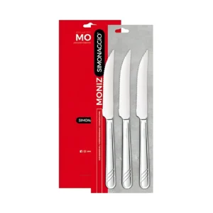 CUCHILLO DE MESA ACERO LAMINADO MONIZ X3 SIMONAGGIO - 173/3 - Image 1