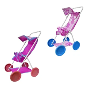 COCHE PARA MUÑECAS DE CAÑO BERLINA CON CAPOTA 36X61CM - 2801 - Image 1