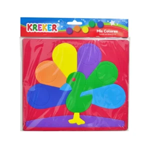 JUEGO DE ENCASTRE DE GOMA EVA MIS COLORES 28X24CM KREKER - 350 - Image 1