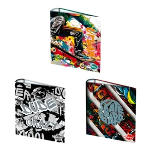 CARPETA CARTA 3X40 URBAN STYLE X UNIDAD MODELOS SURTIDOS INKDROP - 300226 - Image 1