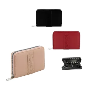 BILLETERA MUJER 1 CIERRE 9.5X13.5X2.5CM X UNIDAD COLORES SURTIDOS TRENDY - 18639 - Image 1