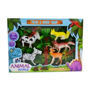 SET DE ANIMALES DE SELVA 7 PIEZAS EN CAJA 32X23CM - 53300 - Image 1