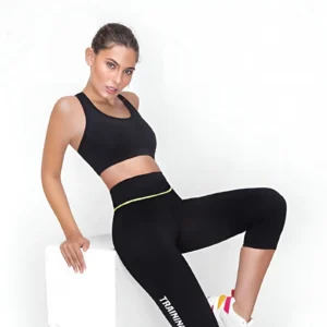 TOP DEPORTIVO LYCRA LISO NEGRO PIACHE PIU - 1005 - Image 1