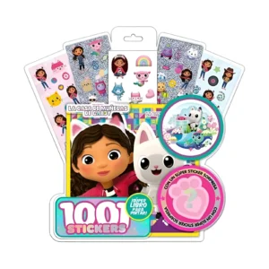 LIBRO PARA PINTAR CON 1001 STICKERS GABBY DOLL HOUSE EN BLISTER 29X28CM VERTICE - 5939 - Image 1